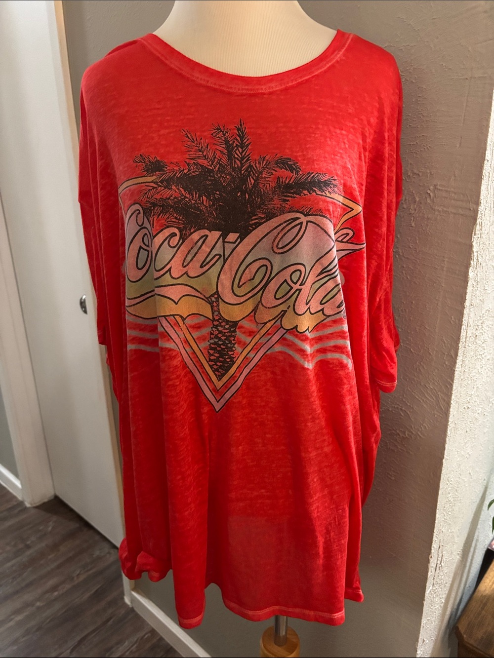 Coca Cola Red Palm Logo Short Sleeve Tee